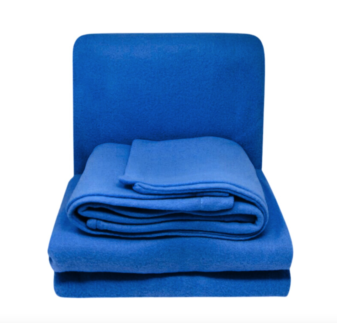 SET SÁBANA RIQUI 2 PLAZAS POLAR AZUL 4 PIEZAS - 1