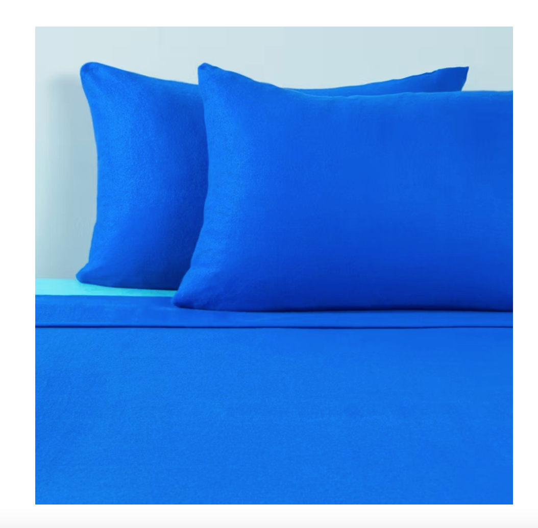SET SÁBANA RIQUI 2 PLAZAS POLAR AZUL 4 PIEZAS - 3