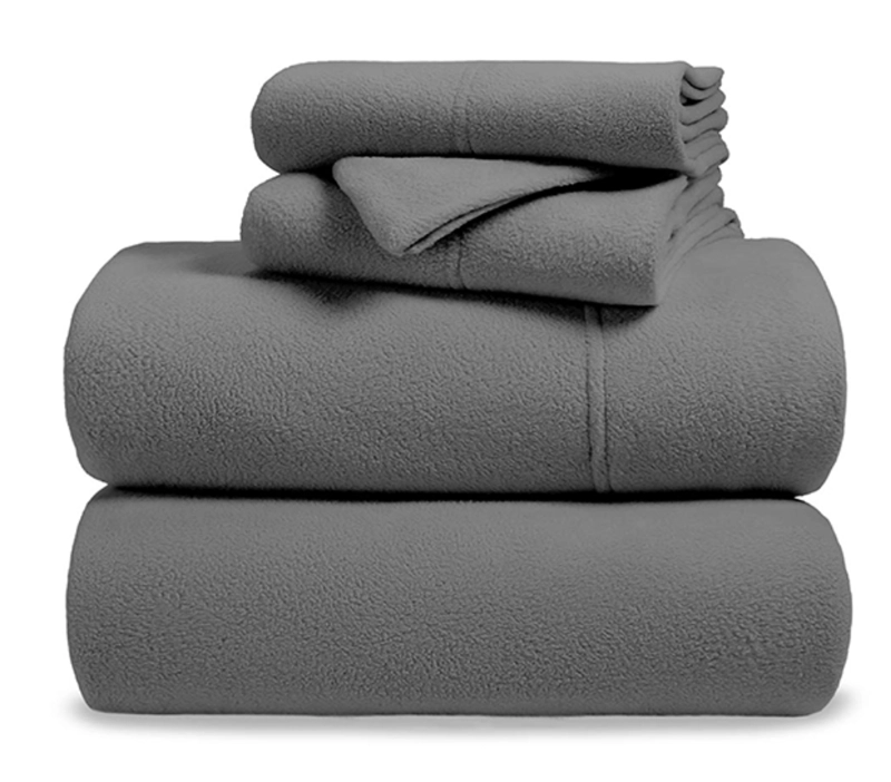 SET SÁBANA 1.5 PLAZAS POLAR GRIS - 2