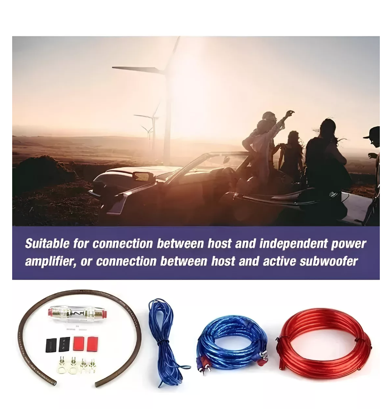 KIT RIQUI CABLES PARA AMPLIFICADOR SUBWOOFER 1500W AUTO / 213004 - 3