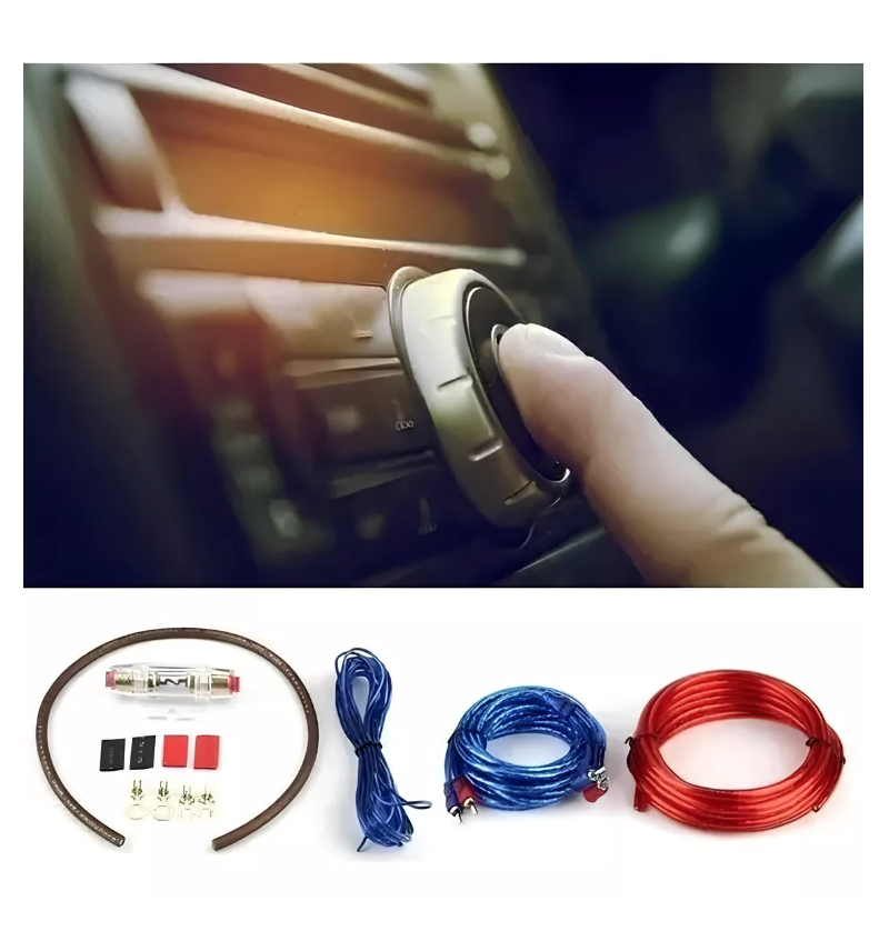 KIT RIQUI CABLES PARA AMPLIFICADOR SUBWOOFER 1500W AUTO / 213004 - 4
