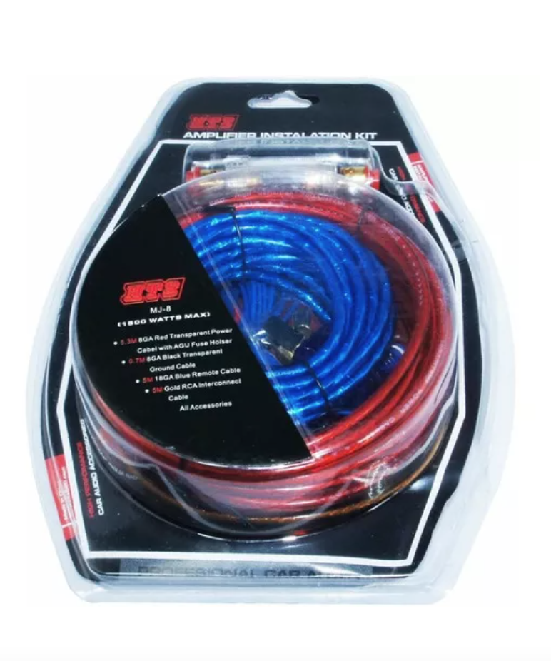 KIT RIQUI CABLES PARA AMPLIFICADOR SUBWOOFER 1500W AUTO / 213004 - 5