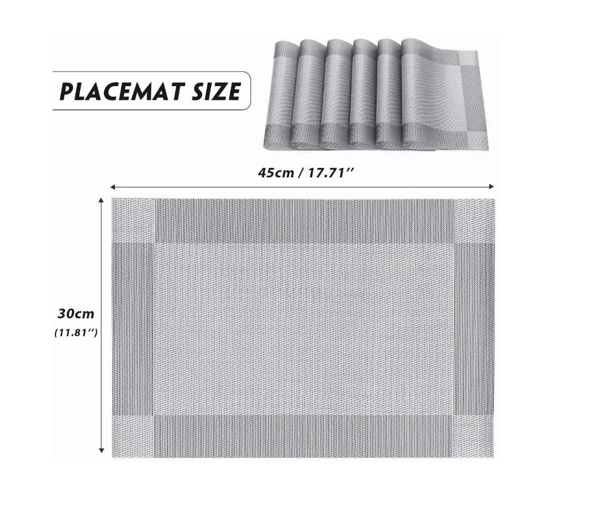 SET 6 INDIVIDUALES RIQUI IMPERMEABLE DE MESA RECTANGULAR DISEÑOS - 3