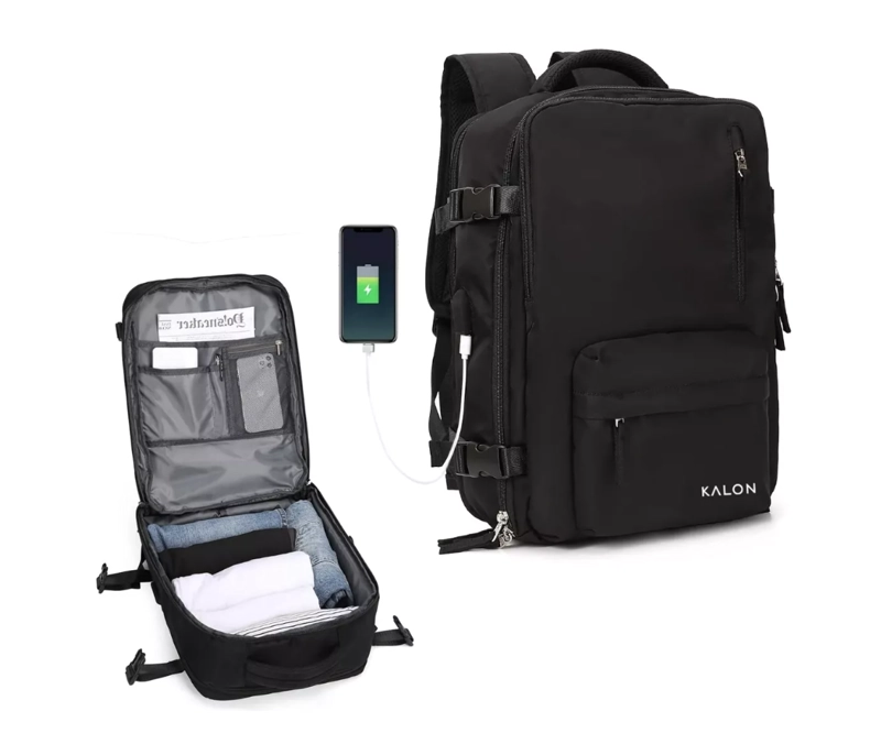 MOCHILA DE SENDERISMO IMPERMEABLE DE VIAJE GRANDE CON INTERF - 2