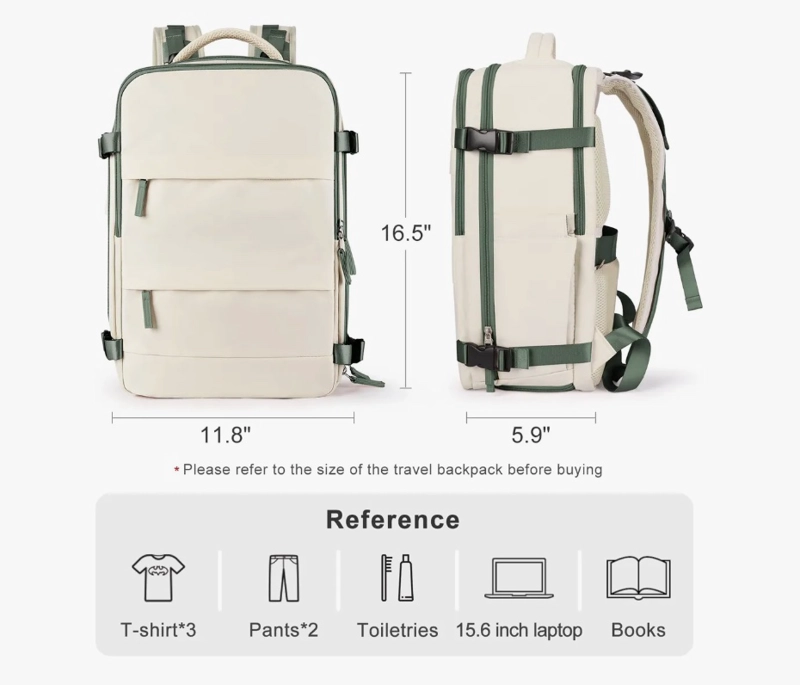 Mochila De Viaje Avión Capacidad 40l - 4