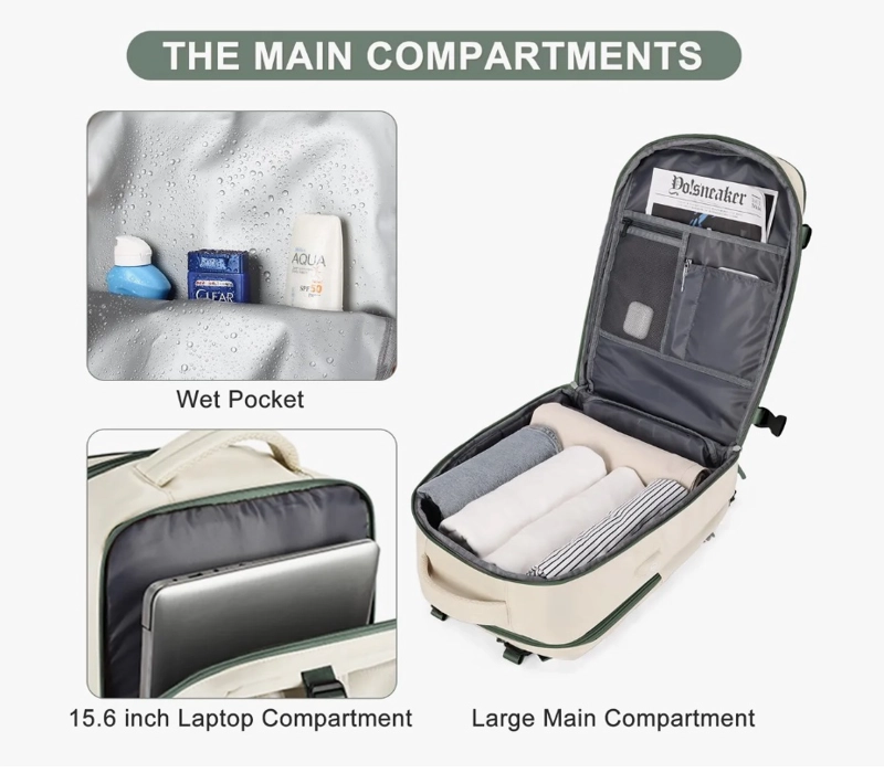Mochila De Viaje Avión Capacidad 40l - 6