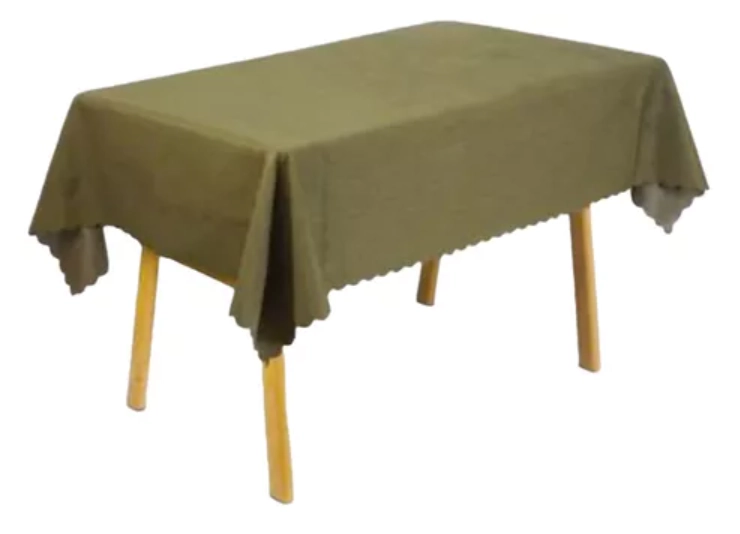 MANTEL DE MESA IMPERMEABLE LISO UNÍ COLOR 140X140CM - 1