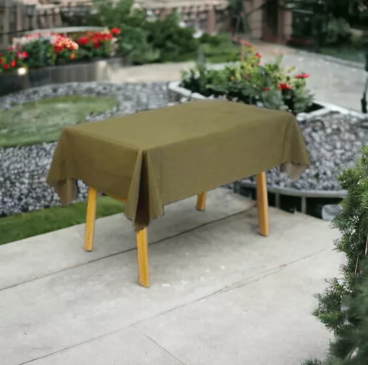 MANTEL DE MESA IMPERMEABLE LISO UNÍ COLOR 140X140CM - 2