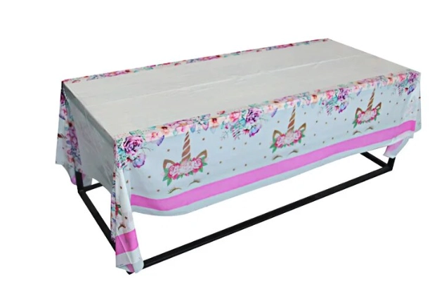 MANTEL PLÁSTICO PARA DECORACIÓN DE MESA MOTIVO (UNICORNIO) - 3
