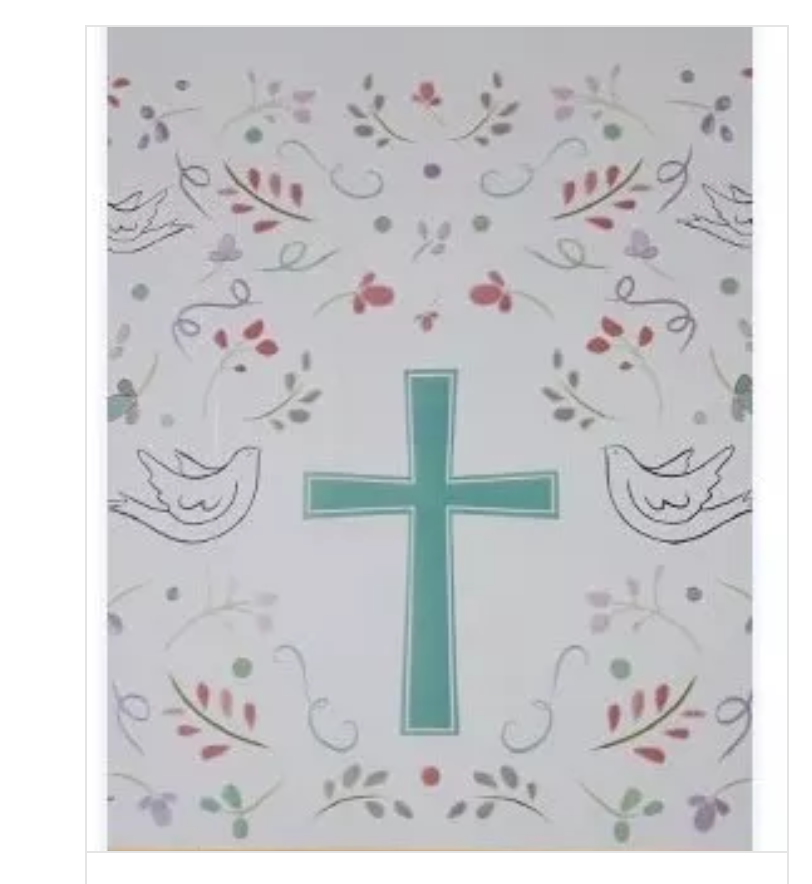 MANTEL RIQUI PLÁSTICO DECORACIÓN RECTANGULAR MOTIVO RELIGIOSO - 3