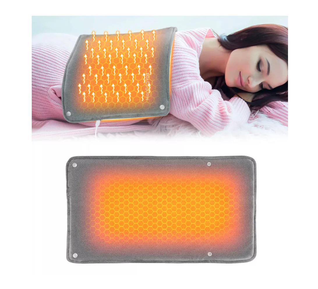 ALMOHADILLA RIQUI CALIENTA CUERPO CAMA MANOS MANTA ELECTRICA USB GRIS - 1