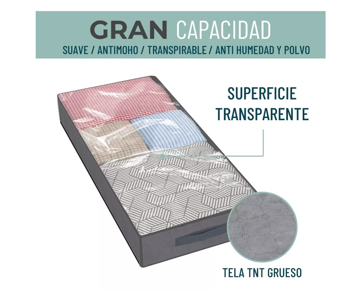 ORGANIZADOR DE ROPA BAJO CAMA CASATUA ALMACENAMIENTO SET X 3 - 3