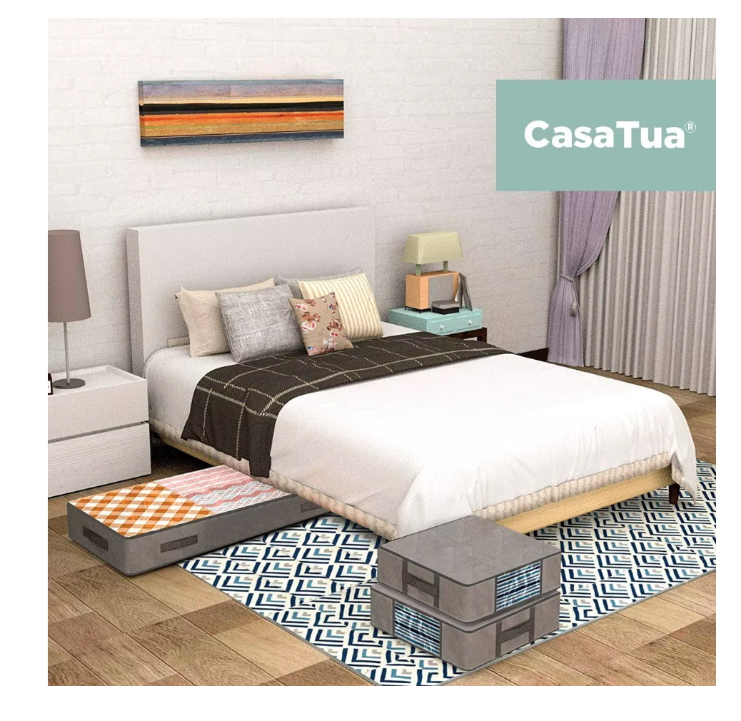 ORGANIZADOR DE ROPA BAJO CAMA CASATUA ALMACENAMIENTO SET X 3 - 4