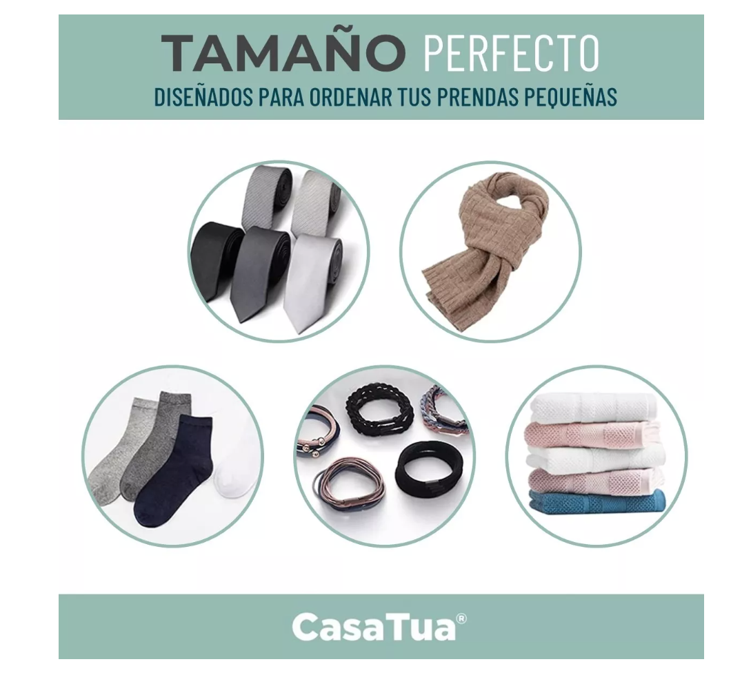 ORGANIZADOR SEPARADOR CAJONES ROPA INTERIOR CASATUA SET X 8 - 4