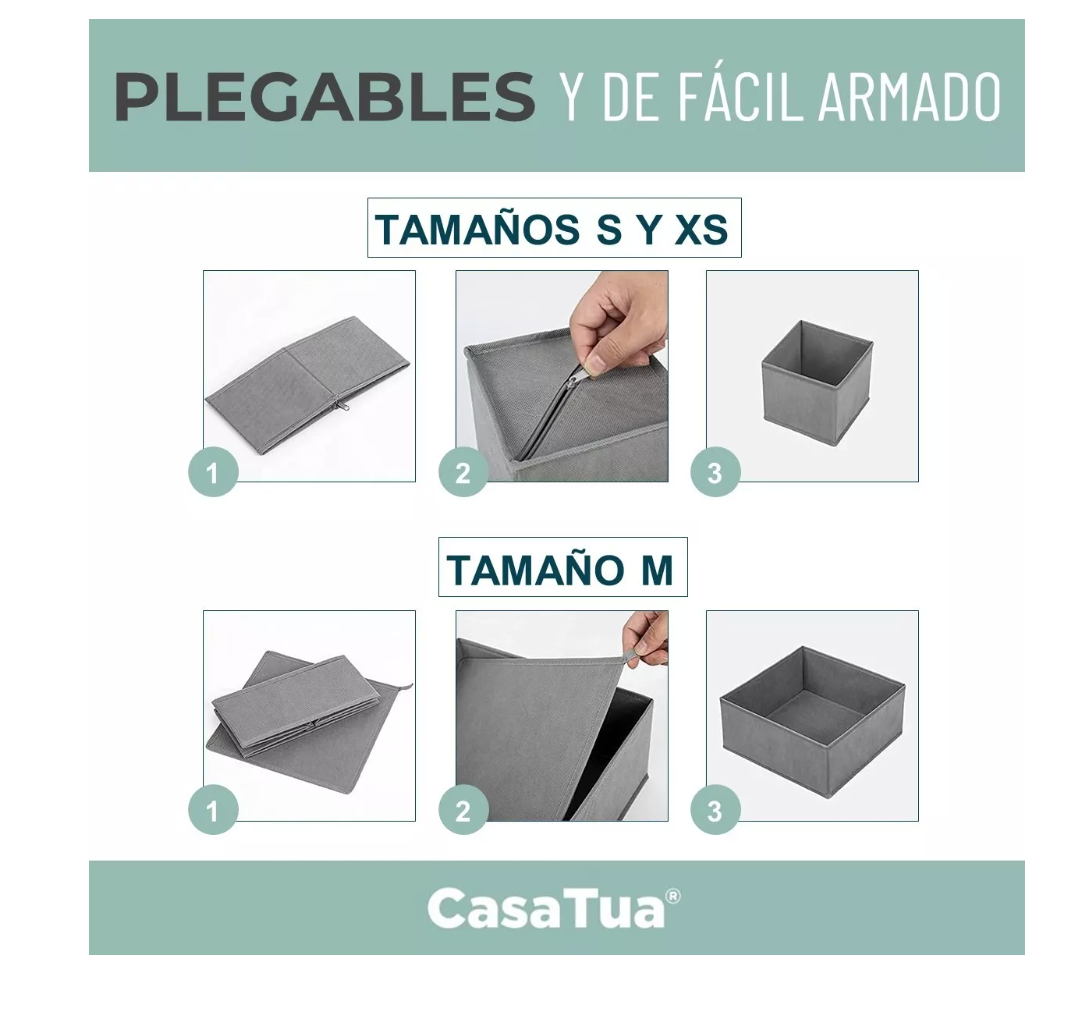 ORGANIZADOR SEPARADOR CAJONES ROPA INTERIOR CASATUA SET X 8 - 6