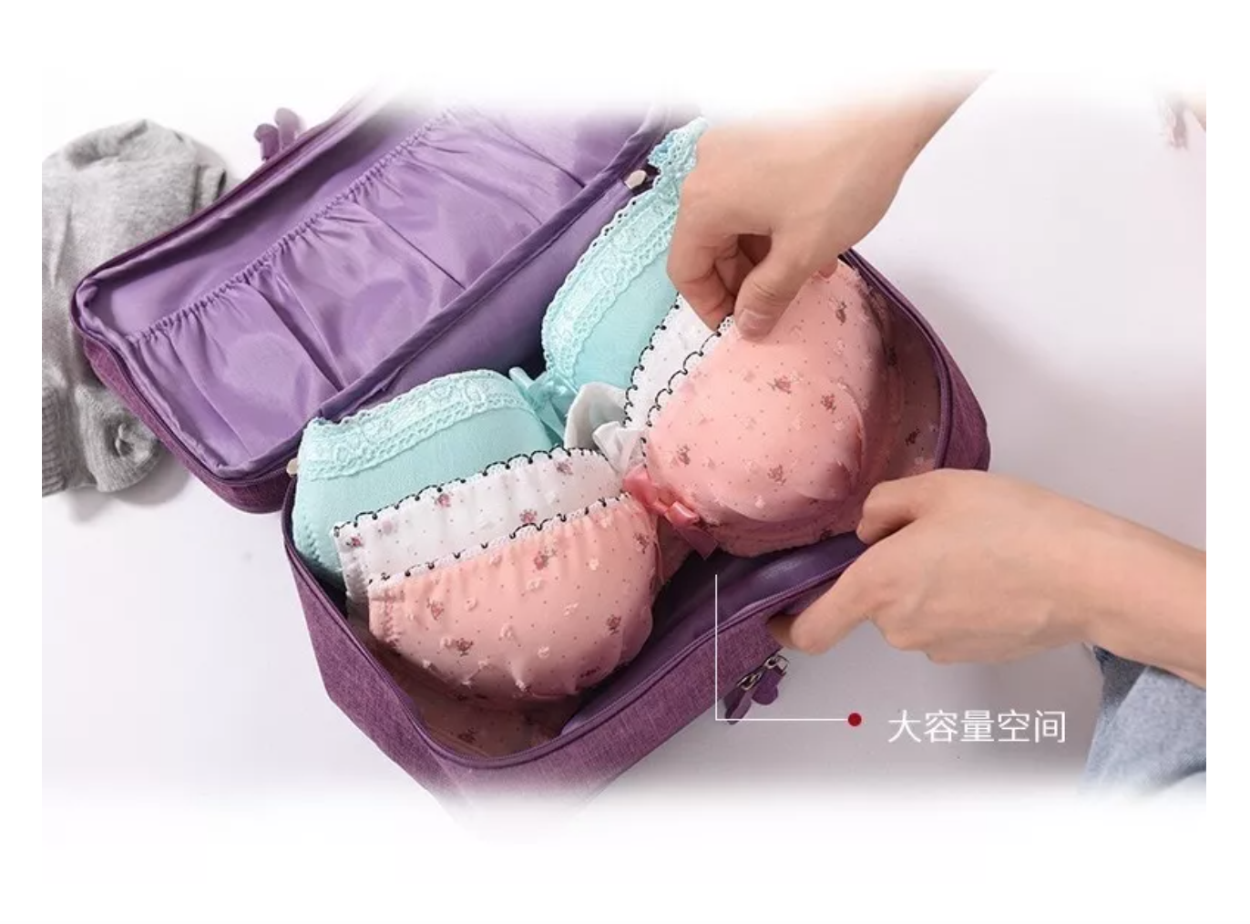 BOLSO VIAJE ORGANIZADOR DE ROPA INTERIOR IMPERMEABLE - 6
