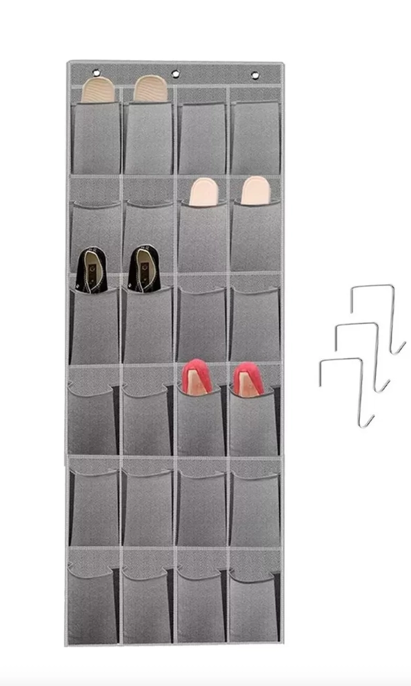 ORGANIZADOR ZAPATOS ZAPATERO COLGANTE PUERTA CLOSET 24 PARES - 1