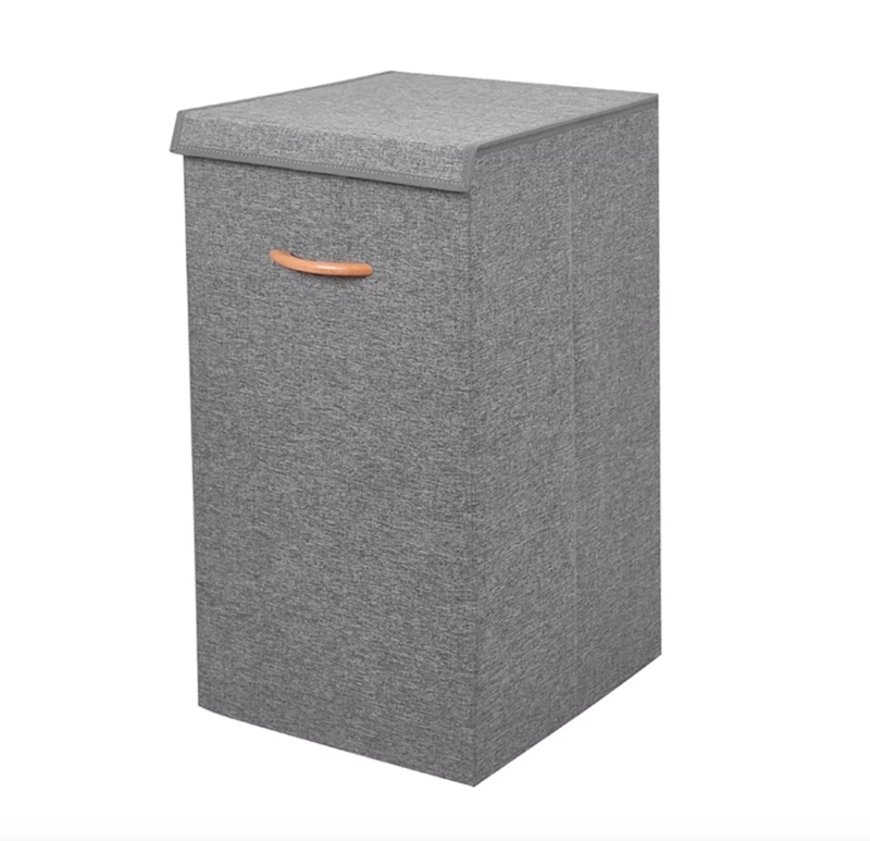 CAJA ORGANIZADORA CANASTO ROPA 78 LITROS PLEGABLE TELA CESTA - 1