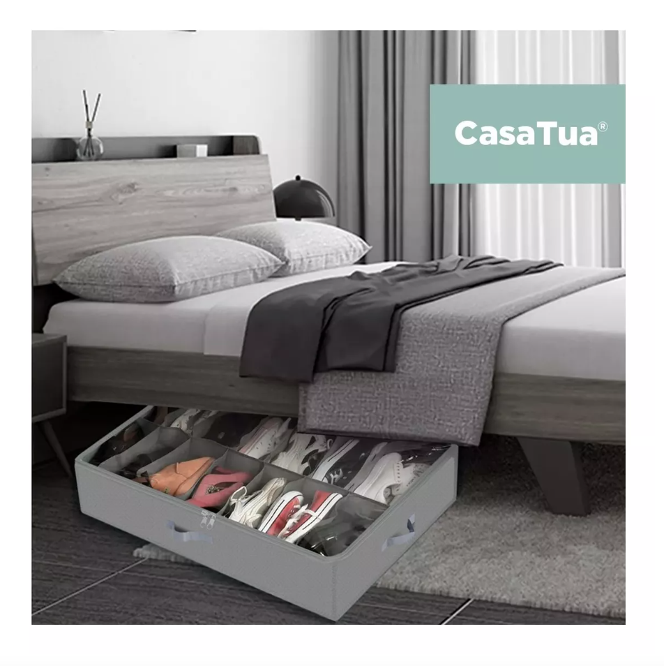 ORGANIZADOR ZAPATOS BAJO CAMA ALMACENAMIENTO ZAPATERO SET X2 - 6