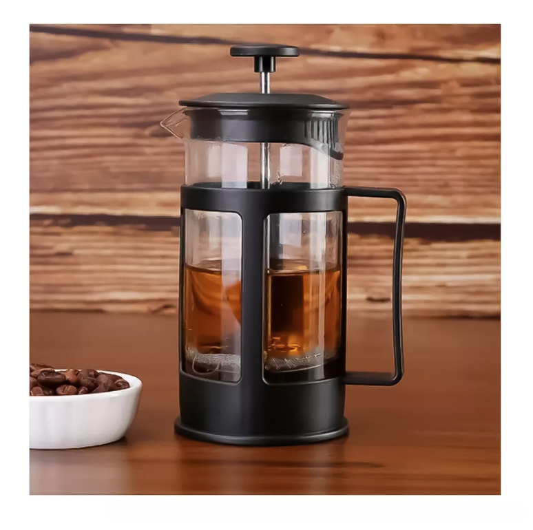 PRENSA FRANCESA CAFETERA MANUAL 600 ML GLASS CAFETIERE COLOR NEGRO - 2