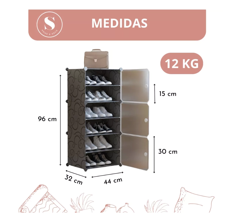ORGANIZADOR DE ZAPATOS 6 MÓDULOS - 2