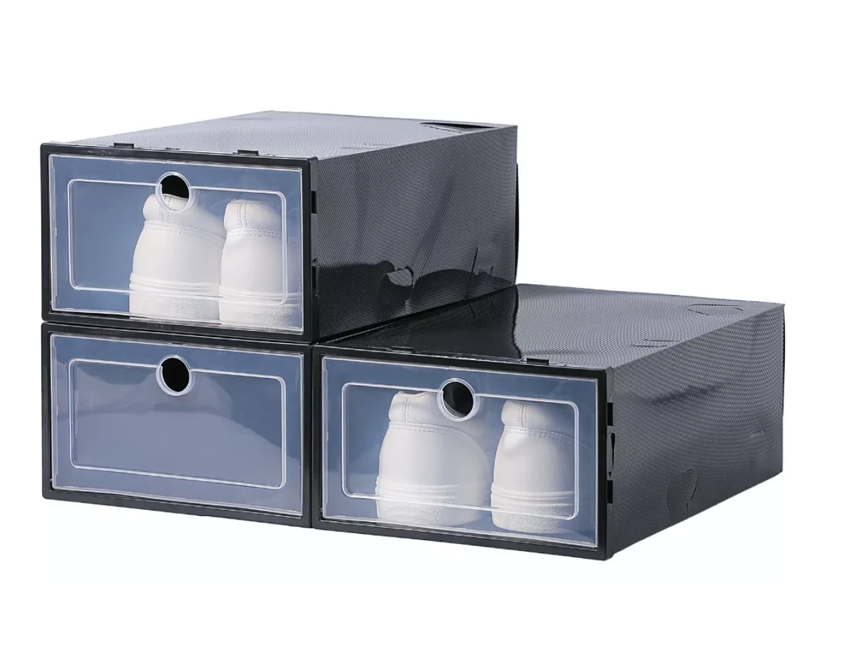ORGANIZADORES ZAPATO CAJONES APILABLE GRANDE PACK 6 UNIDADES - 2