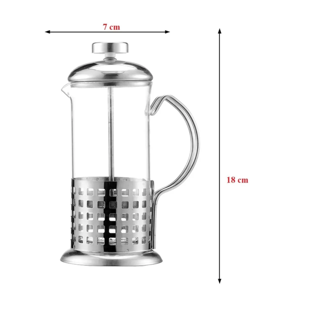 CAFETERAS PRENSA FRANCESAS CAFETERA ACERO INOXIDABLE 350 ML - 3