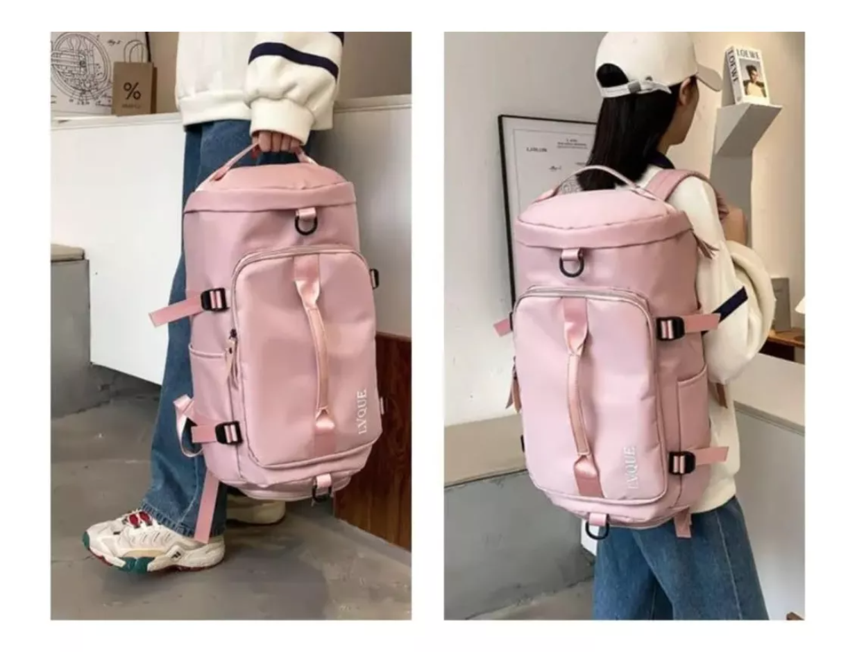 BOLSO DE VIAJE IMPERMEABLE MOCHILA MULTIUSOS HOMBRO GIMNASIO - 8