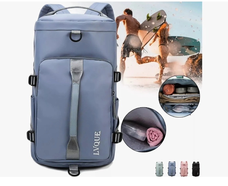 BOLSO DE VIAJE IMPERMEABLE MOCHILA MULTIUSOS - 2