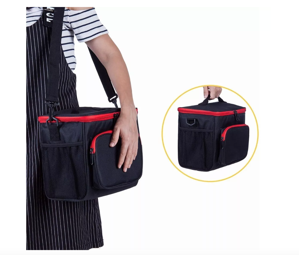 BOLSO LONCHERA TÉRMICA TELA OXFORD MULTICOLORES PORTÁTIL - 2