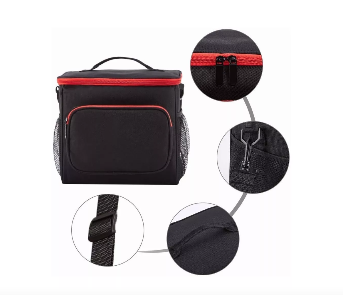 BOLSO LONCHERA TÉRMICA TELA OXFORD MULTICOLORES PORTÁTIL - 3