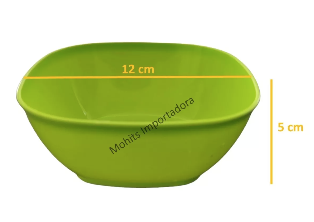 6 BOWLS POCILLOS CEREALES POSTRES PLÁSTICO REUTILIZABLE 12CM - 2