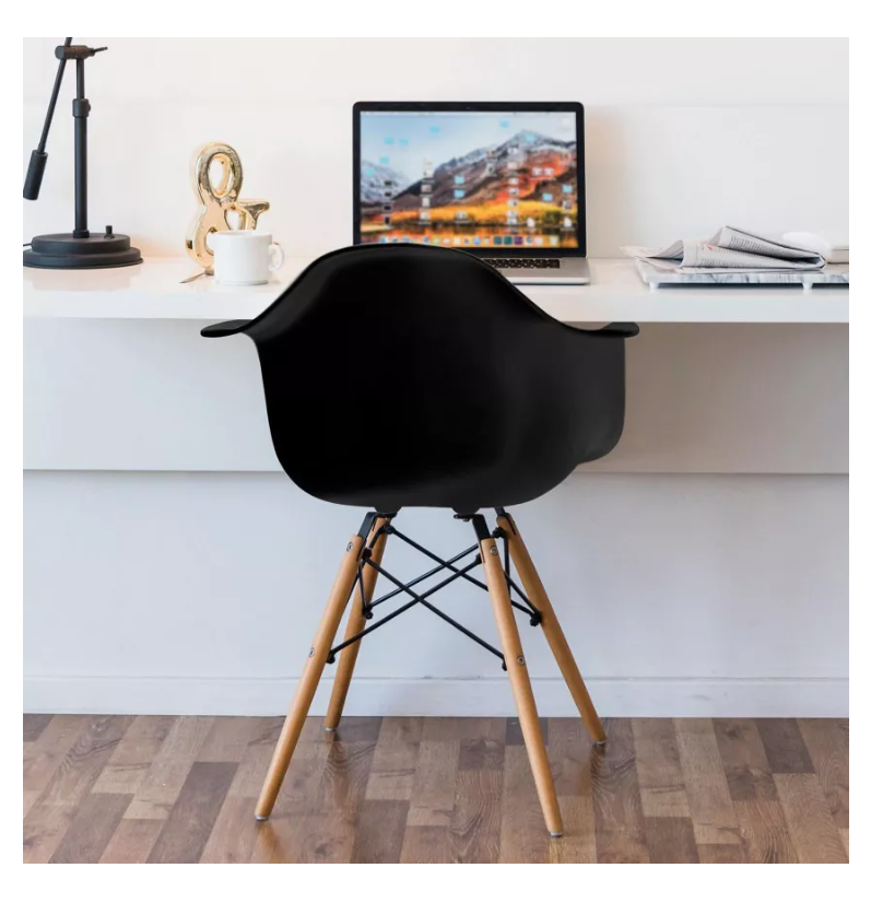 SILLA DE COMEDOR RIQUI NEGRO BODEGA TFC BUTACA EAMES ESTRUCTURA 1 UNIDAD - 3
