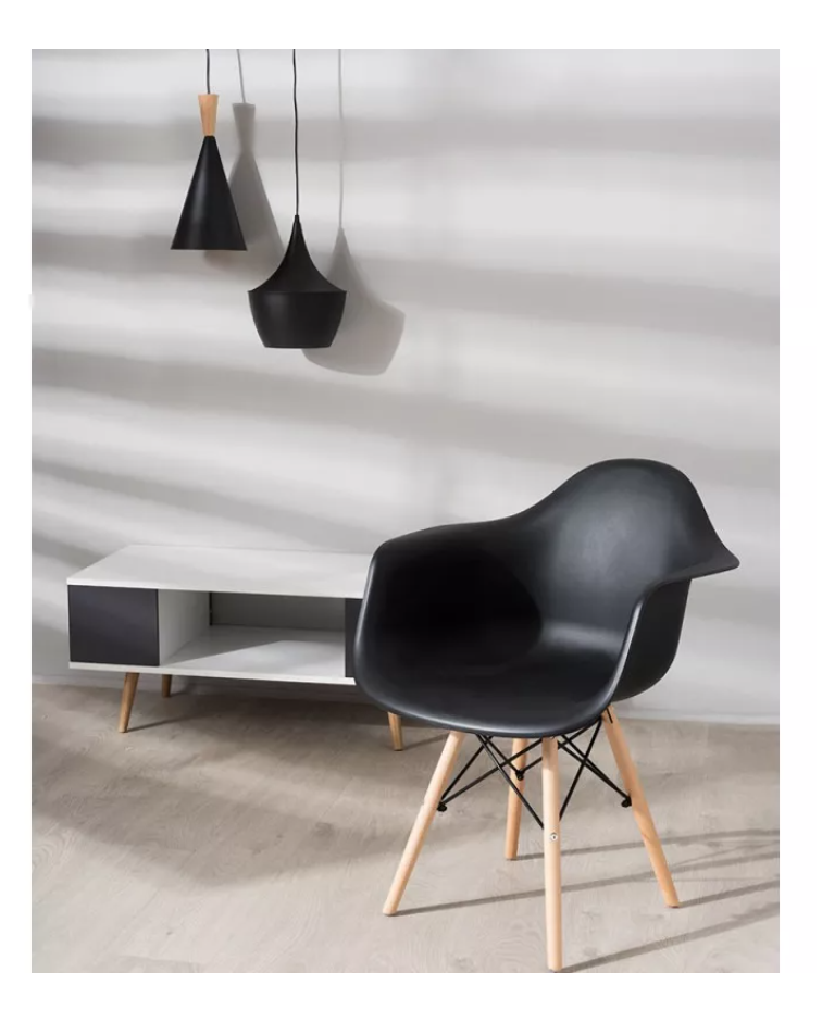 SILLA DE COMEDOR RIQUI NEGRO BODEGA TFC BUTACA EAMES ESTRUCTURA 1 UNIDAD - 5