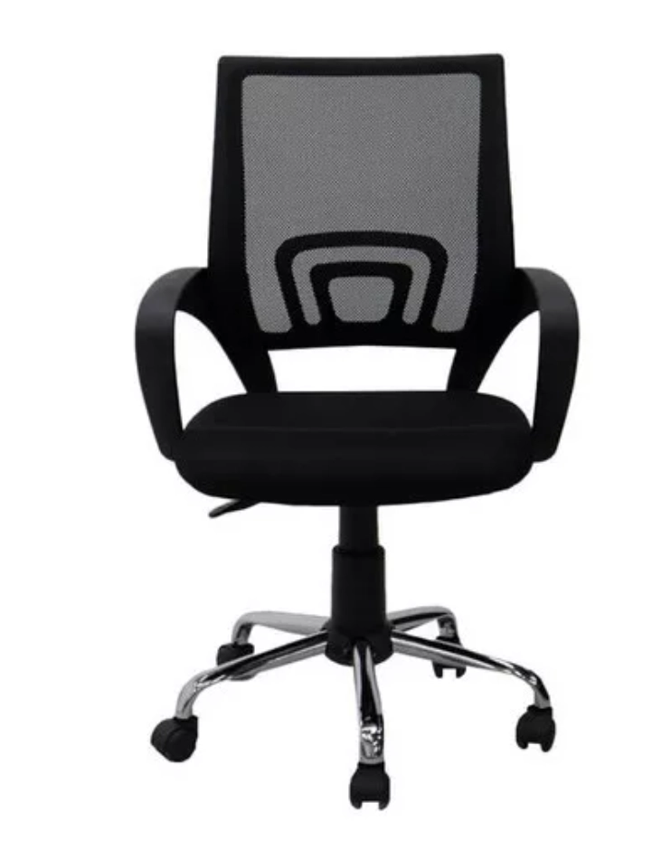 SILLA RIQUI NEGRO EJECUTIVA RIO ESCRITORIO REGULABLE NEGRA MESH RUEDAS - 2