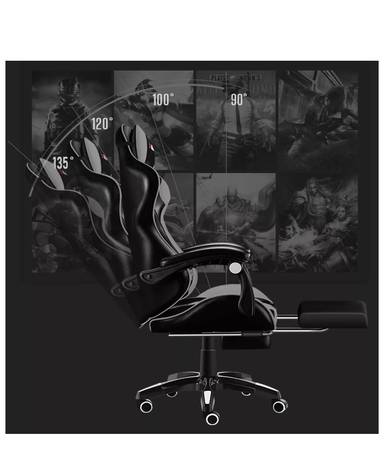 SILLA RIQUI GRIS GAMER VIDITA ERGONÓMICA NEGRO Y CON TAPIZADO DE POLIURETANO - 2
