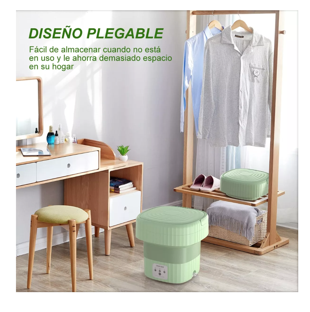 LAVADORA PORTÁTIL PLEGABLE DE SILICONA PARA VIAJES 6 L - 7