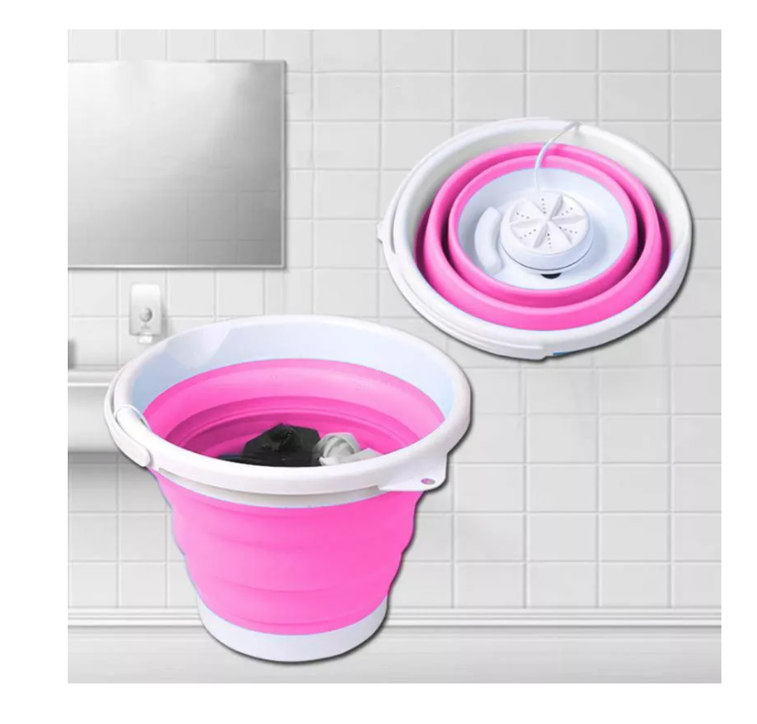 MINI LAVADORA PORTÁTIL LAVADORA PLEGABLE ROPA - 4