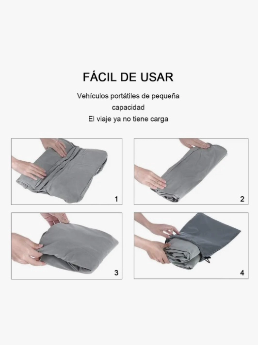 ALMOHADA COJÍN RIQUI CAMA INFLABLE VIAJES AVIÓN AUTO BUS GRIS - 3