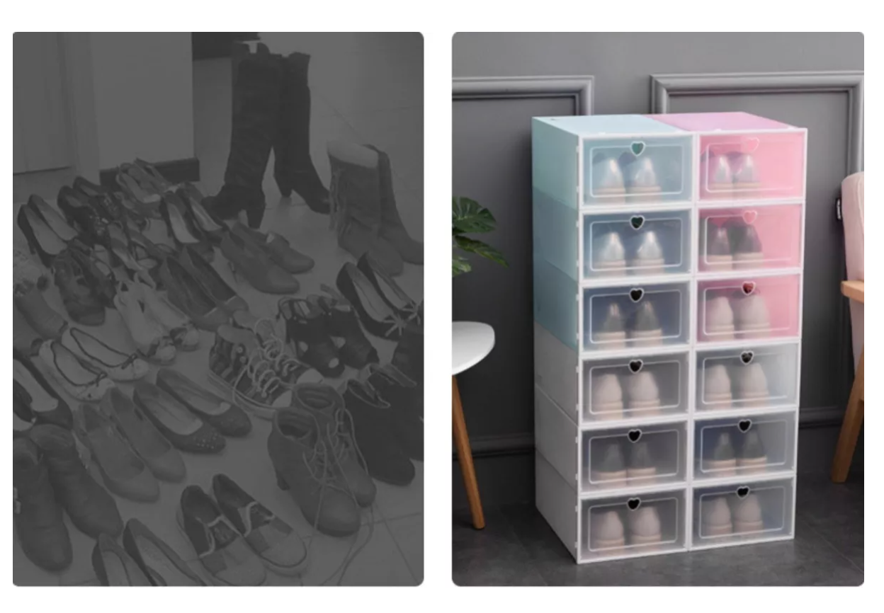 CAJONES ORGANIZADORES DE ZAPATOS PACK CON 10 UNIDADES - 4