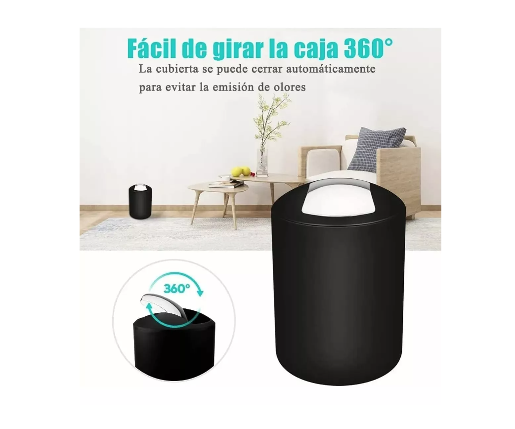 SET DE ACCESORIOS DE BAÑO MIXA-MIMBRAL NEGRO 6UN - 6