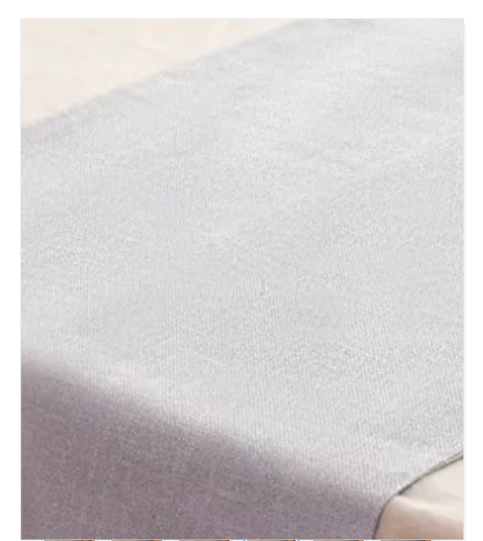 PIECERA RIQUI POMPONES 2 PLAZAS KING 210 X 70 CM LINO GRIS - 3
