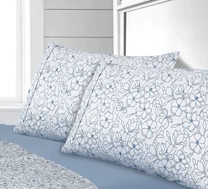 SÁBANAS RIQUI ARREDO 1.5 PLAZAS LILA ESTAMPAS FLORALES - 2