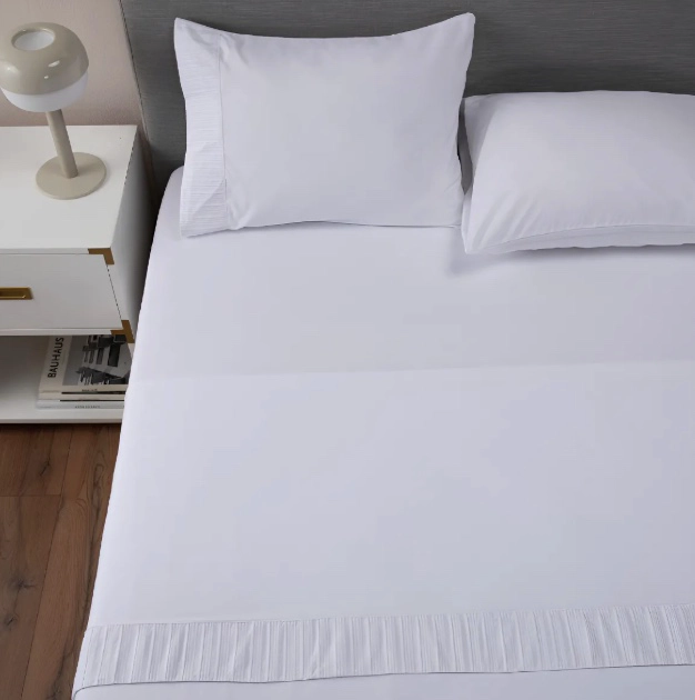SÁBANAS RIQUI ARREDO 1.5 PLAZAS GRIS ESTAMPAS ONDAS - 1