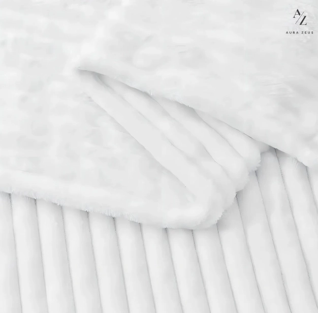 MANTA RIQUI FRAZADA ARREDO REVERSIBLE SHERPA SUAVE LILA - 5