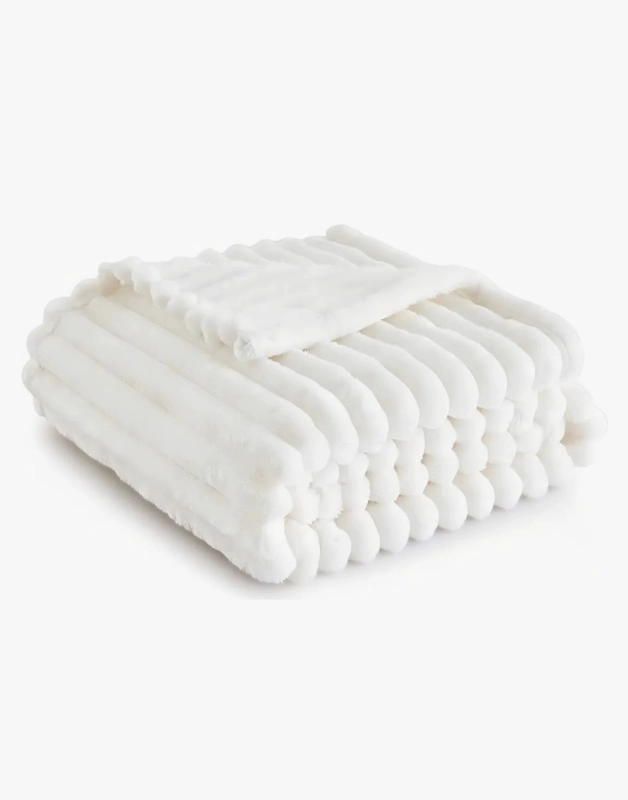 MANTA RIQUI FRAZADA ARREDO REVERSIBLE SHERPA SUAVE LILA - 7