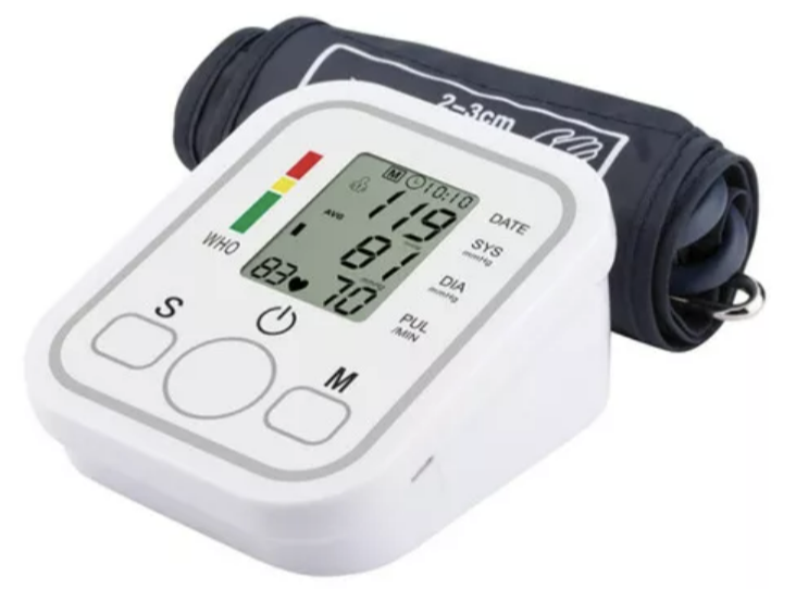 TENSIÓMETRO DIGITAL RIQUI DE BRAZO MEDIDOR PRESIÓN ARTERIAL PULSO COLOR BLANCO - 2