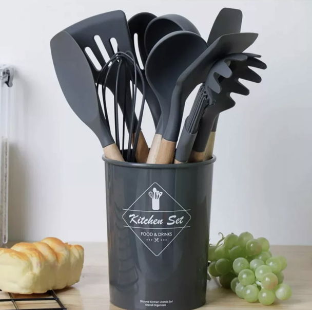 SET COCINA 12 PCS SILICONA ANTIADHERENTES GASTRONOMICOS - 3