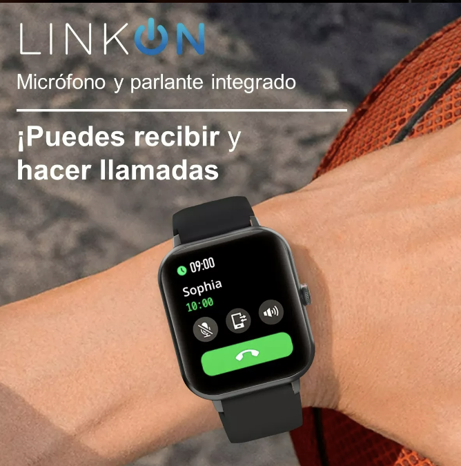RELOJ INTELIGENTE SMARTWATCH DEPORTIVO LLAMADAS CEL LINKON - 2