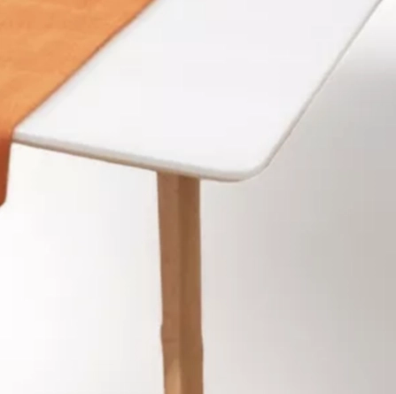 CAMINO DE MESA EN LINO CON BORLA MEDIDA 33X180CM COMEDOR NARANJA - 2